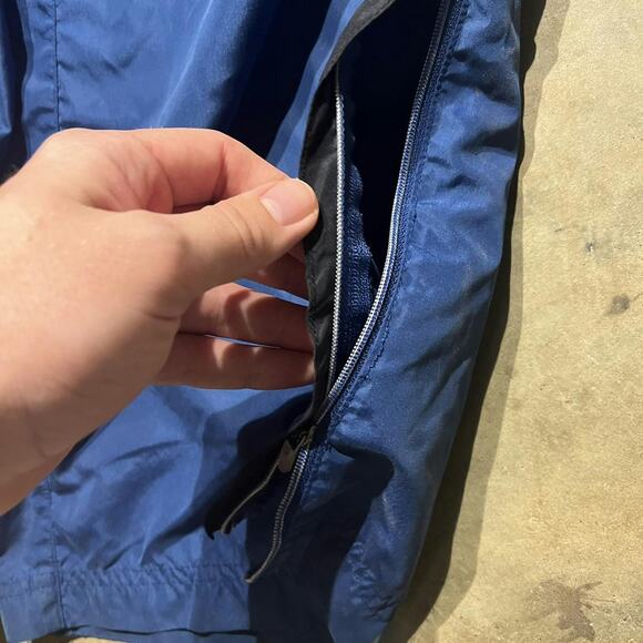 Vintage 2000s Y2k Nike Blue Striped Windbreaker Sweatpants - Picture 3 of 4